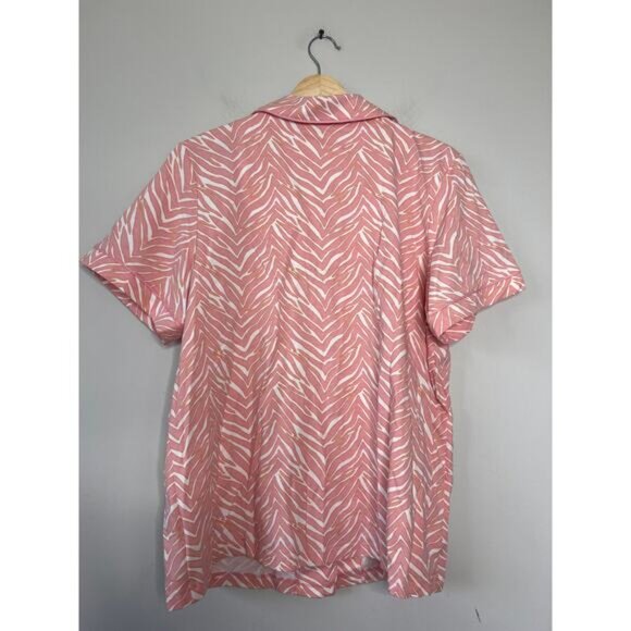 NWT Bed Head Stretch Short Sleeve Shorty PJ Set Wild One Sleepwear Pink Size: L - Picture 7 of 9